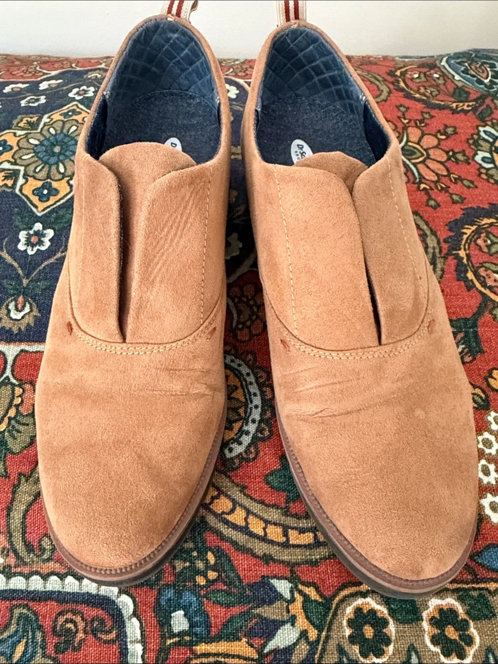 Dr. Scholl's Camel Suede Slip-On Loafers